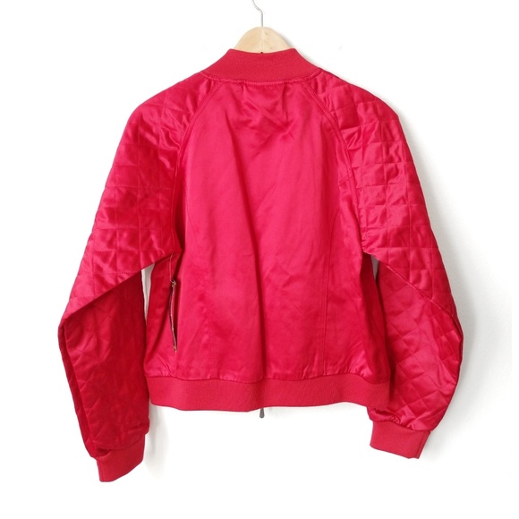 VTG Bill Blass Jeans satin bomber jacket - Picture 2 of 8